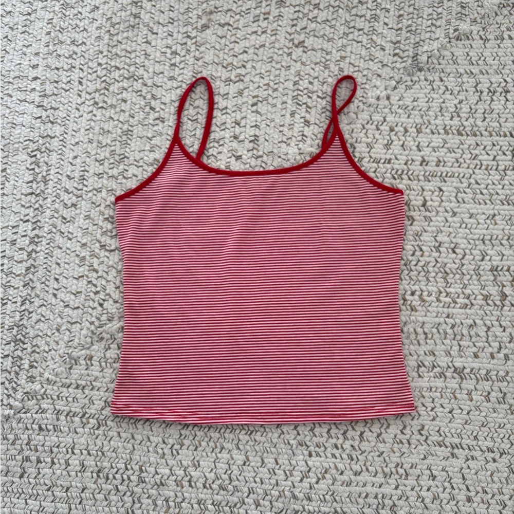 Striped Red Women's Tank Top